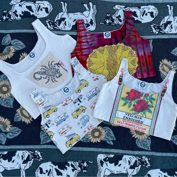 Handmade tie dye Dollie top - Picture 8 of 10